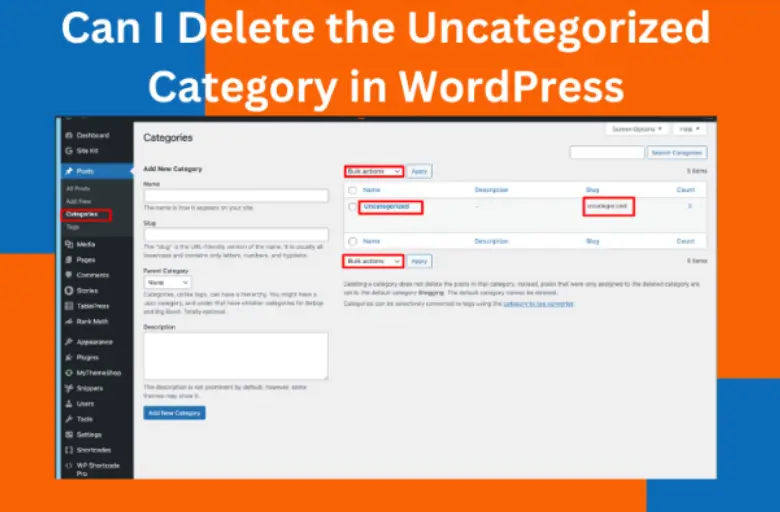 Can I Delete the Uncategorized Category in WordPress
