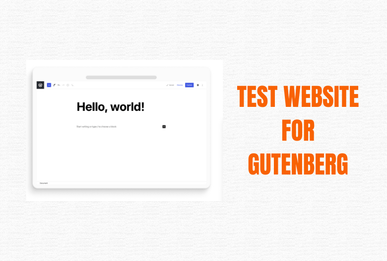 Test Website for Gutenberg