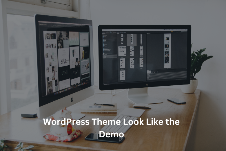 WordPress Theme Look Like the Demo